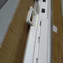 36 x 48 Vinyl T-Rail Railing Kit White Gate Outdoor Deck Versatile Stair Porch Railing for Porch, Patios, Balconies