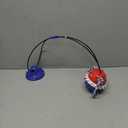 Interactive Dog Toys - Aggressive Chewer Suction Cup Tug of War, Indestructible Puzzle Toys & Treat Dispensing Ball for Dog Enrichment (Blue)