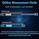 Qty (2) QiMox Hood Struts Lift Supports Shocks Compatible With 2004 2005 Acura TL