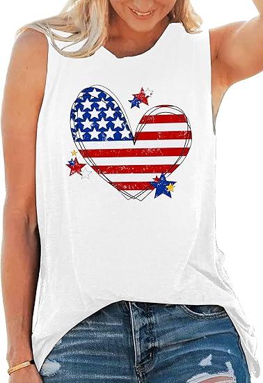 American Flag Tank Tops Women Sunglass Graphic Tees Shirts Casual Sleeveless 4th of July Shirt Tops (Medium, White3) American Flag Tank Tops Women Sunglass Graphic Tees Shirts Casual Sleeveless 4th of July Shirt Tops (Medium, White3)