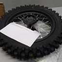 Rim tube tire 80/100-10" Rear Wheel Rim Tire 3.00-10 with 12mm Bearing Assembly for Dirt Bikes Mini Motorcycle Wheels + Tires SSR