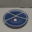 4 Pcs Tabletops Plastic Dinner Plate, 10.5" Blue Melamine