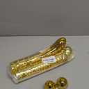 Leitee 24 Pcs Fillable Easter Eggs 3.15'' Golden Metallic Easter Eggs Plastic Golden Box for Filling Treats Chicks Theme Party Favor Hunting Basket Stuffers Fillers