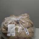 WONGS BEDDING King Size Comforter 7 Pieces, Brown King Comforter Set with Sheets, Striped Bed in a Bag Boho Lightweight Bedding Set for All Seaon (104"90")