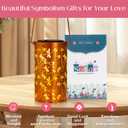 DIBIEECN Mothers Day Gifts for Mom, Birthday Gifts Grandma Ladies Solar Lanterns Outdoor Hanging Hollowed-Out Metal Waterproof LED Garden Decor Outside for Patio Yard Porch, Dragonfly, 1 Pack