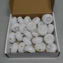 Homemory 24Pack 2 Flameless Led Floating Candles, 200 Hour Plastic Battery Operated Flickering Waterproof Tealights for Cylinder Vases, Centerpieces at Wedding, Party, Pool, Holiday (White Base)