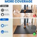 Large Rubber Door Mat 4x6 FT, Heavy Duty Non Slip Entrance Mat, Dark Gray