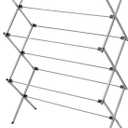 Honey-Can-Do Collapsible Laundry Drying Rack, Sturdy Steel, Foldable & Portable Clothes Drying Rack, Space-Saving Design, Indoor & Outdoor Drying, Ideal for Laundry Room 50lb Capacity, Silver