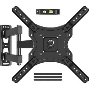 ELIVED Full Motion TV Wall Mount for Most 26-60 Inch TVs, Articulating Arms Swivel and Tilt tv Mount, Wall Mount Brackets Max VESA 400x400, Single Stud Perfect Center Design, Holds Up to 77 lbs.