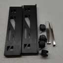 Adjustable Mobile CPU Stand, Ventilated Computer Tower Stand with 4 Caster Wheels Fits Most PC Tower, Under Desk CPU Holder PC Floor Cart Computer Riser for Gamers and Students (Black)