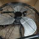 Amazon Basics 20" High Velocity Industrial Cooling Floor Fan with 3 Speeds, Tilt Head, ETL-Listed Safety Compliance, Metal Housing and Blades, for Commercial Space/Garage/Gym, 125W, Black