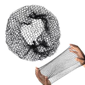 YANTAISIYU 12 Pcs Thicker Black Invisible Elastic Edge Mesh Wig Net, Reusable Hair Net for Women Hair Bun Food Service Ballet (20 Inch)