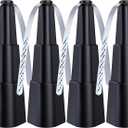 Fly Food Fans for Tables, Portable Bug Swatter Fans Outdoor, 4 Pack Deterrent Picnic Table Top Spinner Away with Hanger, Fly Repellent for Restaurant, Camping, Patio (Black)