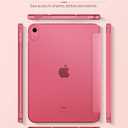 MoKo Case for New iPad (A16) 11th Generation 2025/ 10th Generation 2022, iPad 11 inch/ 10.9 inch Case with Soft TPU Translucent Frosted Back Cover, Auto Wake/Sleep, Support Touch ID, Watermelon