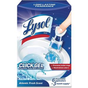 Lysol Click Gel Automatic Toilet Bowl Cleaner, Ocean Fresh Scent 6 ct, BB12/05/24