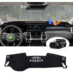Autorder Dashboard Cover Mat for Kia Sorento 2021 2022 2023 2024 Accessories Dash Cover Flannel Dash Mat Sunshade Glare UV Rays Protector
