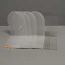 Acrylic Bookends 6 Pieces, Book Ends for Shelves, Clear Bookends for Shelves, Transparent Book Organizer for Desktop, Shlef Book Stopper for Home Office