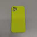 Vooii Compatible with iPhone 11 Pro Max Case, Upgraded Liquid Silicone with [Flat Edges] [Camera Protection] [Soft Anti-Scratch Microfiber Lining] Phone Case for iPhone 11 Pro Max-Fluorescent Green