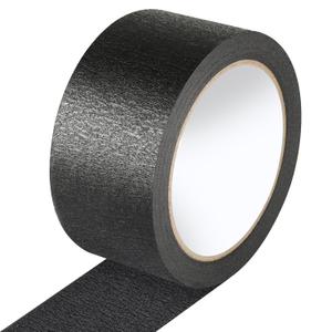Black Painters Tape - 2 Inch Wide Black Masking Tape - Multi-Surface, Smart Adhesion, Indoor & Outdoor - Paint Tape for Artist, DIY, Labeling, Car, General Purpose - 90FT Total (2" x 30yds)