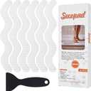 Secopad 24PCS Anti-Slip Shower Stickers with Scraper, 0.8"*8", Clear, 0.8in x 8in