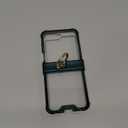 Simpeak Case with Samsung Galaxy Z Flip 6, Soft TPU Bumper Case Cover with Ring Replacement for Galaxy Z Flip 6 5G 2024, Anti-Scratch, Shockproof (Green)