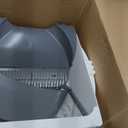 Automatic Cat Litter Box Self Cleaning - App Control, Open-Design, Smart Health Monitor, Suitable for Medium Cats and Kittens, Anti-Pinch Safety, Quiet Operation - White