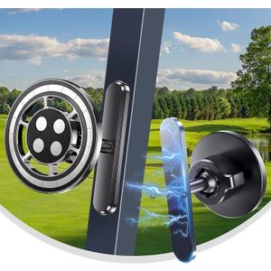 Magnetic Golf Cart Alloy Phone Holder Compatible with Mag-Safe iPhone 12-17, Fits EZGO, Club Car, Yamaha, Golf Cart Accessories Essentials 2026 Valentine's Day Ideas Golf Gifts for Men Women Him