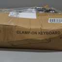 suptek Large Keyboard Tray Under Desk Pull Out with C Clamp Mount, Computer Keyboard & Mouse Tray, 34 (38 Including Clamps) x 11.8 inch Slide-Out Platform Computer Drawer for Typing, Black, DSF1LB