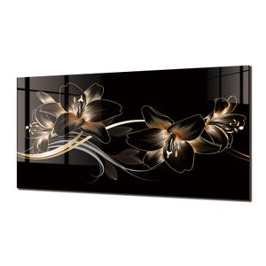 fzxwyishu Tempered Glass Backsplash for Kitchen, Magnolia flowers
30"Lx14"W,Easy to clean,behind stove backsplash,High-temperature resistant, Kitchen Wall Decoration