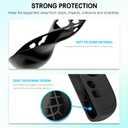 FUNDIARY Replacement for Nintendo Switch 2 Controller, Switch Wireless Controllers Compatible with Switch 2, Anti-Slip Soft Silicone Protective Cover with 2 Thumb Caps, Black
