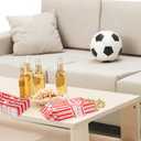 500 Pieces Paper Popcorn Bags, 1 oz Bags Individual Servings for Machine Maker Cart Supplies, Small Mini Pop Corn Bag Bulk Carnival Party