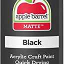 Apple Barrel Acrylic Paint in Assorted Colors (8 Ounce), 20404 Black- (Pack of 1)