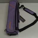 Vilihkc 17 Hole Flute Case Oxford Cloth Carrying Case Bag Flute Accessories, Waterproof Wear Resistant Flute Carrying Bag with Adjustable Shoulder Strap (17 "X4 "X2.4") Purple