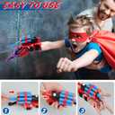 JONEG Web Shooters Toy for Kids 2 Pack, Toy for 3 4 5 6 7 8 Year Old Boy, Web Slinger with Spider Glove Launcher, Toys for Boys 4-6 6-8, Birthday Gifts