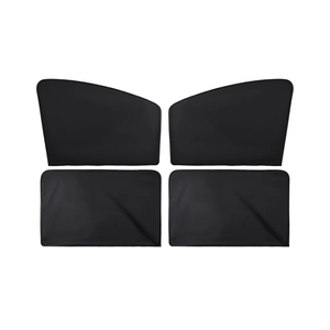 Car Window Shades - 4 Pcs Car Privacy Curtains - 100% Block Light Window Covers - Magnetic Side Window Sun Shade Keeps Cooler for Breastfeeding, Taking a nap, Changing Clothes, Camping
