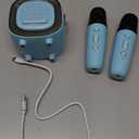 Mini Karaoke Machine Speaker for Kids Adults, Portable Bluetooth with 2 Wireless Microphones, Children's Day Birthday Gift Ideas for Toys for Teens Boys and Girls Aged 4, 5, 6, 7, 8, 9, 10, 11, 12+