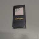 KANGHAR for iPhone 16 Case Stand White and Pink Stripes Full Body Rugged Shockproof Protection Glossy Protective Slim Case 6.1 Inch