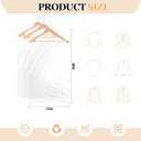 450 Count Dry Cleaner Bags Plastic Clear 21''x40'' Plastic Dust Cover Storage Dry Cleaning Bags for Clothes Hanging Clothes Suits Wedding Dresses Gowns Coats Uniforms