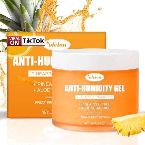 Pineapple paradiso Anti Humidity hair products Long Lasting Natural Formula Firm Hold Hair Gel,Easy To Wash Out for all curly, coily and wavy hair types| 3.5 oz