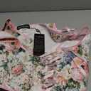 Scarlet Darkness Women's Underbust Corset Top Renaissance Medieval Lace-up Boned Fairycore Pirate Corsets (6, Pink Multi Floral)