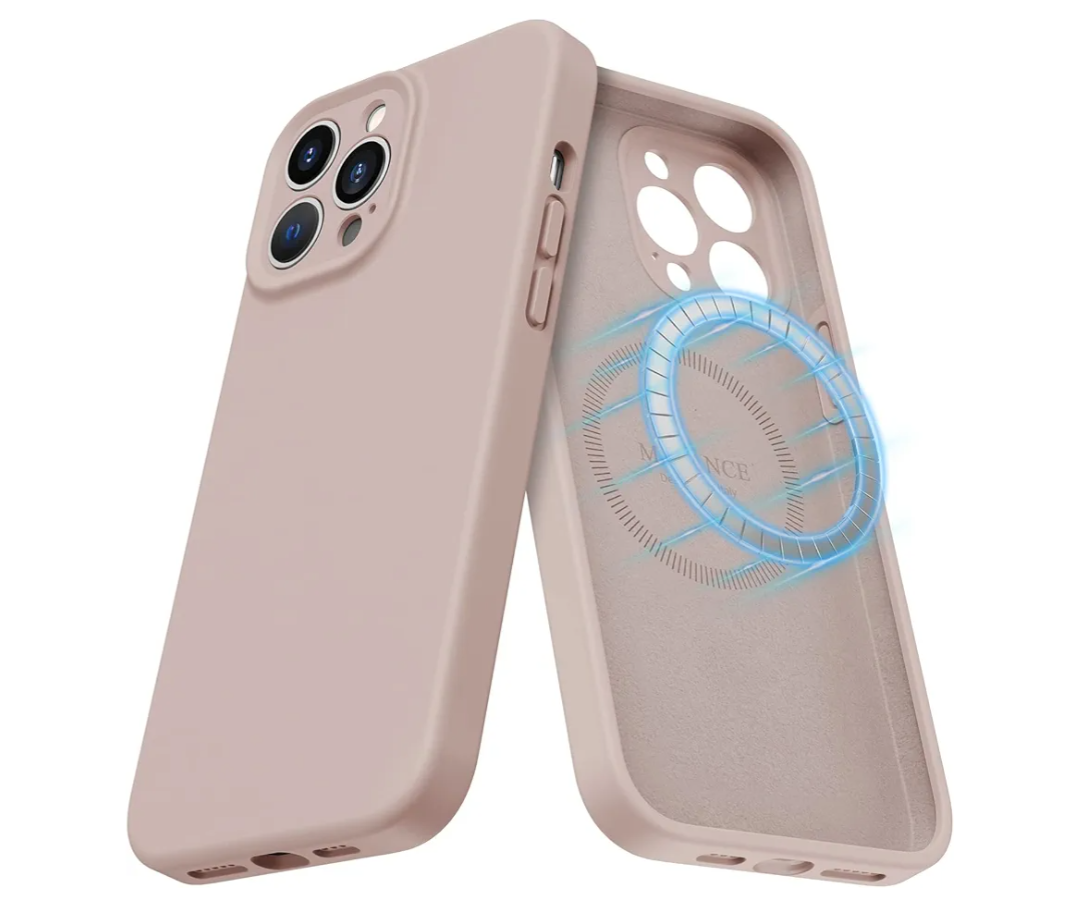 MCFANCE Magnetic for iPhone 13 Pro Case, Compatible with MagSafe, [Full Camera Protection] Anti-Scratch Microfiber Lining Phone Case, 6.1" 2021, Khaki