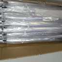 Reginary 30 Pieces Wedding Umbrellas Bulk Auto Open Stick Umbrellas with White European J Hook Handle Windproof Large Canopy Umbrella for Outdoor Wedding Bride Groom Photography Golf