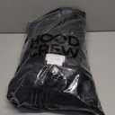 HOOD CREW Men’s Genuine Cowhide Leather Jacket Black Hooded Motorcycle Biker Jacket for Men, XL