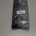 100 PCS Resealable Mylar Bags with Zipper and Frosted Clear Window Packaging Bags Foil Pouch Zip Bag for Food Self Sealing Storage Supplies (Black, 4.72x7.1)