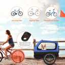 VEVOR Dog Bike Trailer, Supports up to 88 lbs, Pet Cart Bicycle Carrier, Easy Folding Frame with Quick Release Wheels, Universal Bicycle Coupler, Reflectors, Flag, Collapsible to Store