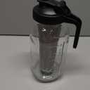 Cold Brew Mason Coffee Maker - 64oz Iced Coffee Pitcher with Stainless Steel Mixing Spoon & Super Dense Filter 3 Steps Finish Cold Brew Coffee, Classic BPA Free Sturdy Mason jar Pitcher Easy to Clean (Black)