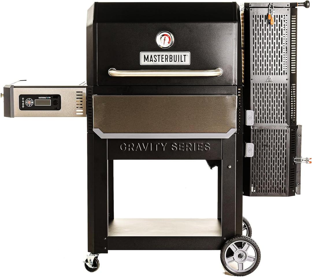 Masterbuilt Gravity Series 1050 Digital Charcoal Grill and Smoker with Digital Control, App Connectivity and 1,050 Cooking Square Inches in Black, Model MB20041220