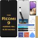 Screen Replacement LCD Display Touch Digitizer Assembly for Xiaomi Redmi 9 M2004J19G 6.53 InchesNot for Redmi Note 9