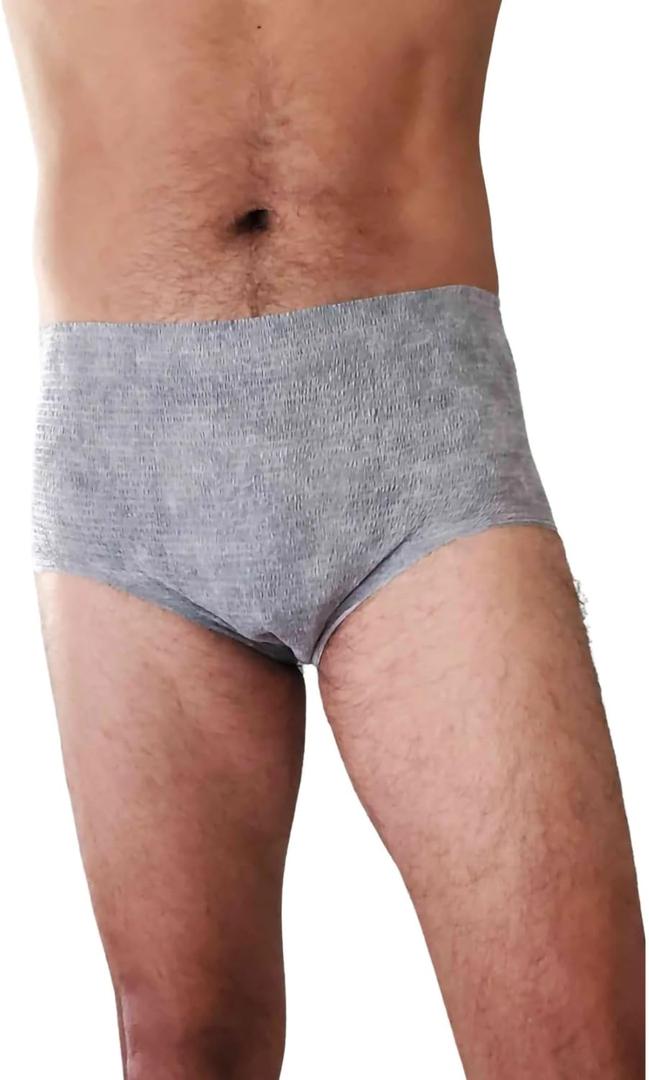 Nexwear Men's Pull On Disposable Incontinence Underwear, Small/Medium, 15 Count