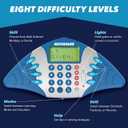 Educational Insights MathShark - Electronic Math Games for Kids Ages 6-8, Handheld Math Game, Addition and Subtraction Toys, Multiplication and Division Games for First Graders, Kids Learning Game
